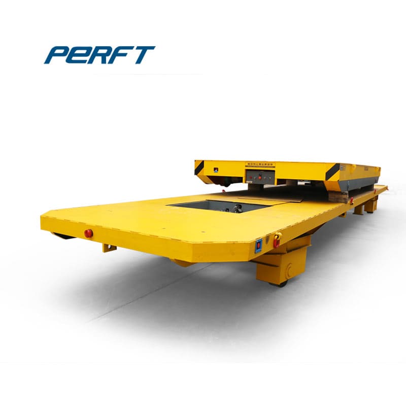 Rail Flat Cart For Construction Material Handling 75 Tons